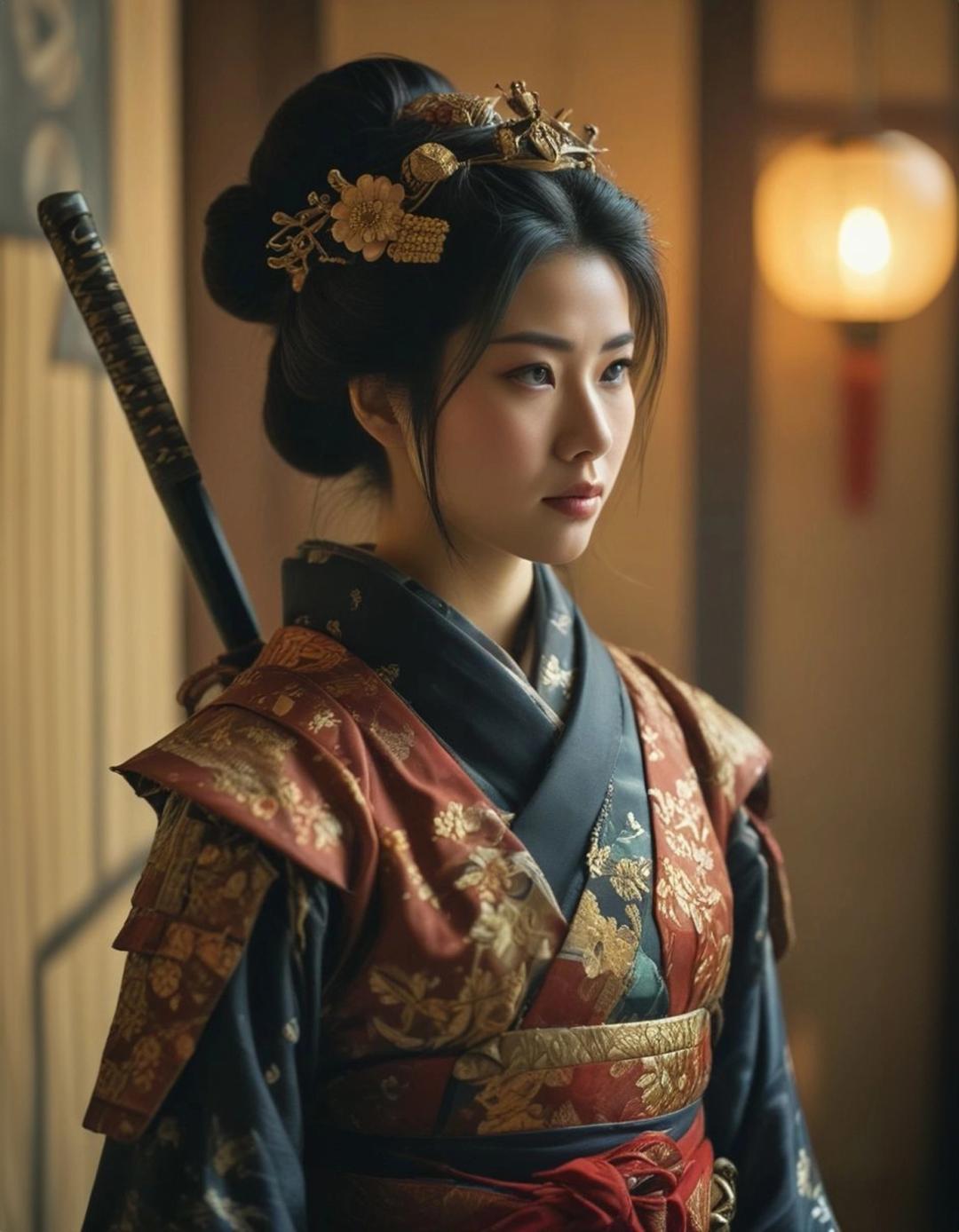 Hyper Realistic Japanese woman warrior 2