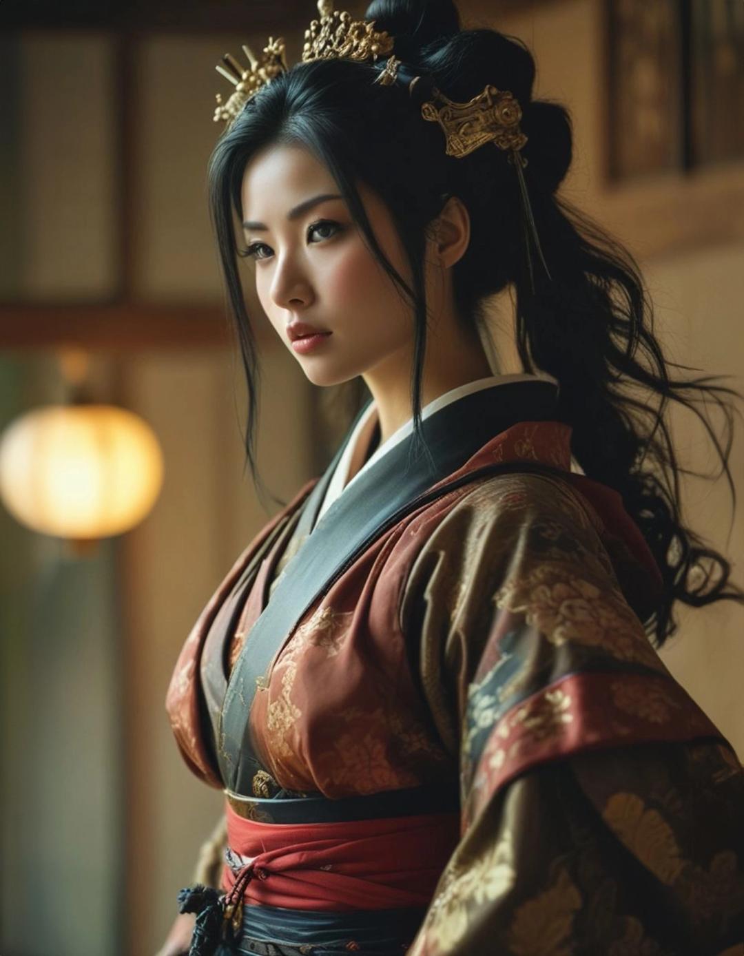 Hyper Realistic Japanese woman warrior 3